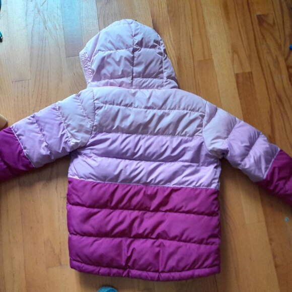 Eddie Bauer Sherpa lined Down Winter coat 5-6T - Picture 2 of 5